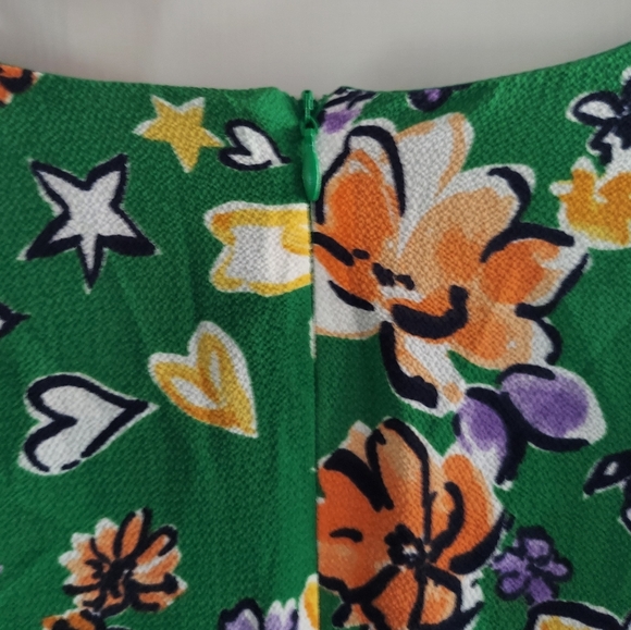 NEW Donna Morgan green floral textured dress with 1/2 sleeves - Picture 10 of 15